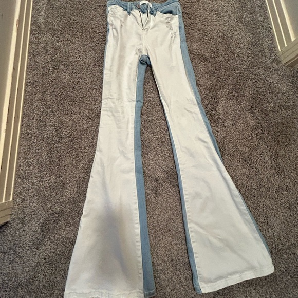 Vervet Denim - Vervet Two-Toned Flare Jeans